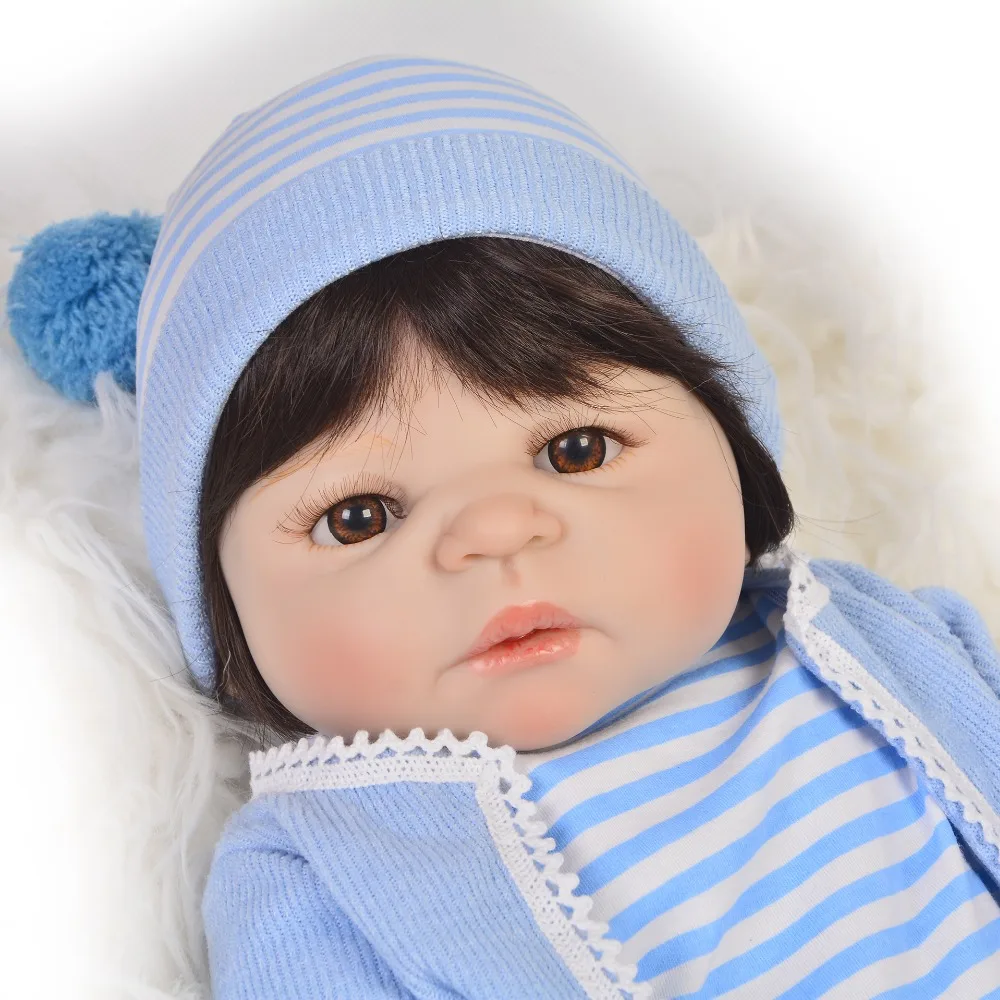 KEIUMI полностью силиконовый винил Reborn Menino 57 см детские игрушки реалистичные Reborn Baby куклы 2" Новорожденные модные детские подарки на день рождения и Рождество