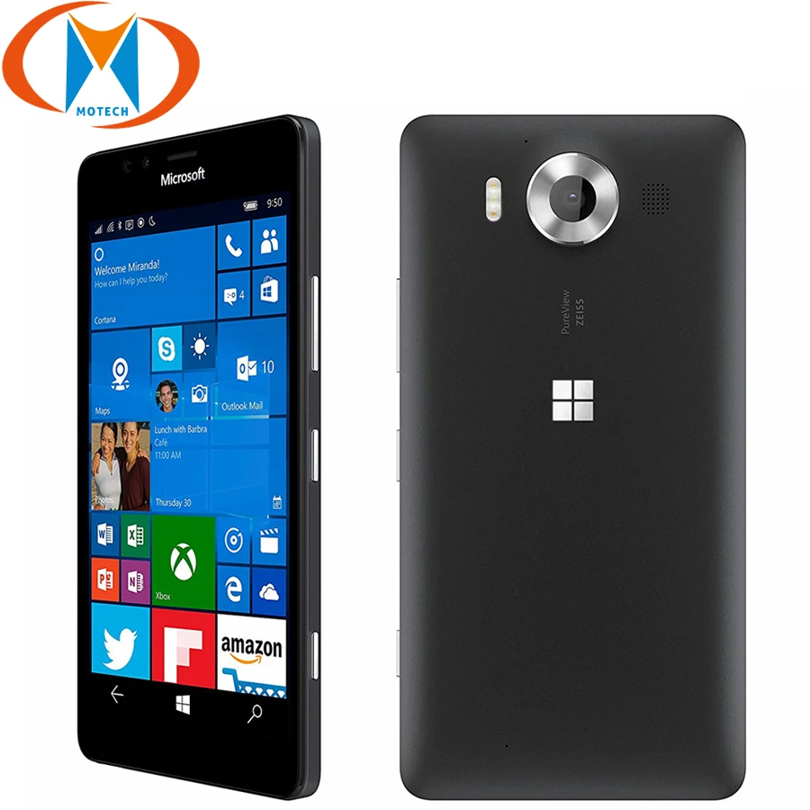 Новый мобильный телефон Nokia Microsoft lumia 950 с двумя sim картами Rm 1118 5 2 дюйма 3 ГБ 32 20 МП 4G