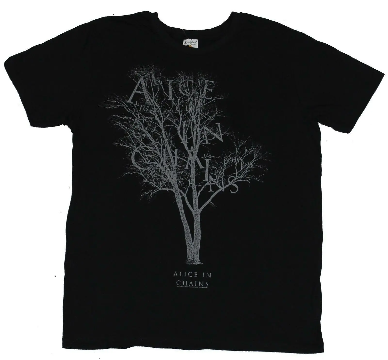 Алиса в цепях Мужская футболка s-логотип название Dead Gray Tree имидж модный стиль 100%