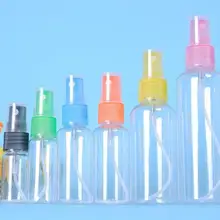 2 шт./партия пластиковая прозрачная маленькая пустая бутылка-спрей для макияжа и ухода за кожей многоразового использования в путешествиях