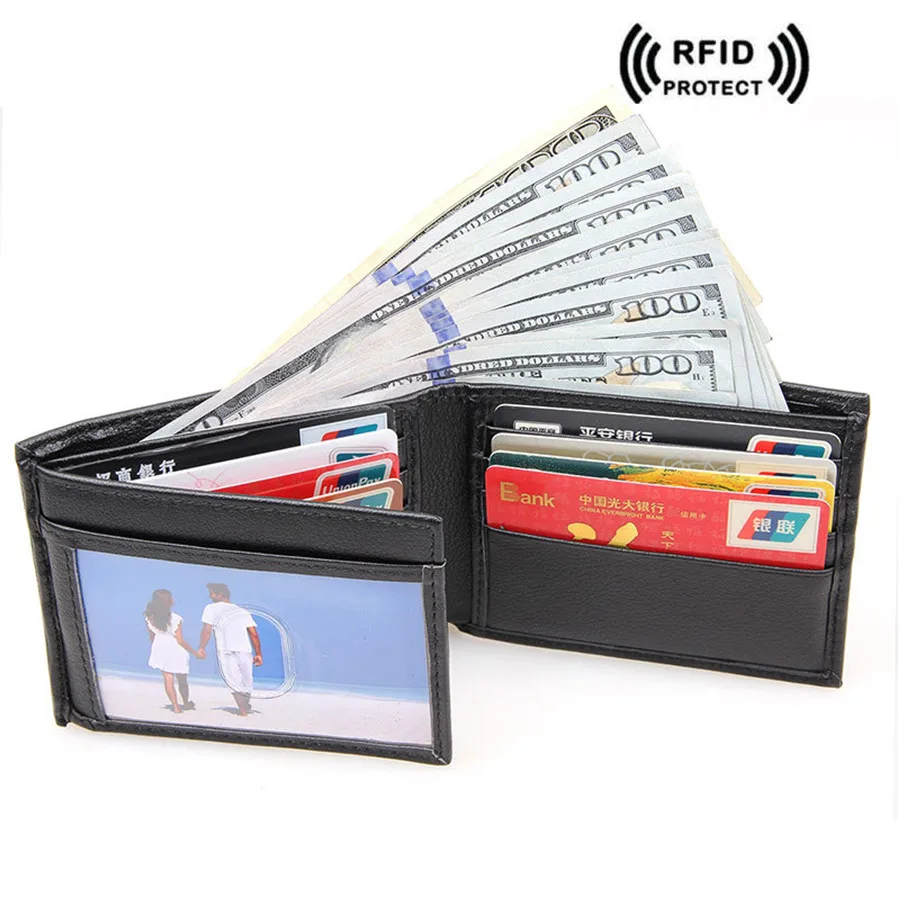 Rfid Blocking Credit Card Holder Dollar Price Wallet Short Designer Cowhide Leather Rfid Wallets ...