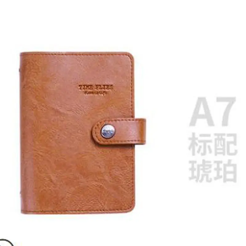 2018 Yiwi A7 PU Leather Loose leaf Planner Pink Green Black Binder Spiral Vintage Diary Notebook 2018 Yiwi A7 PU Leather Loose leaf Planner Pink Green Black Binder Spiral Vintage Diary Notebook