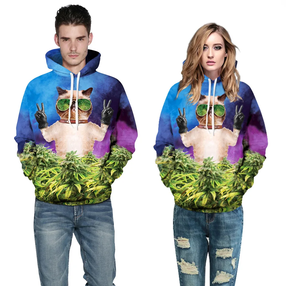 

Couples Men Women 3D Graphic Print Hoodie Sweater Sweatshirt Jacket Pullover Top Nekolus QYDM044 Free Shipping