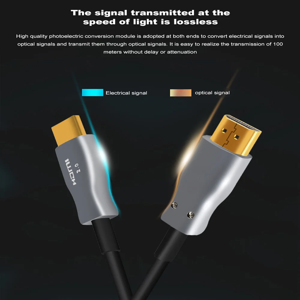 Кабель Hdmi оптоволоконный 4K 60 Гц 2/3/5/10/15/30/50 2 0 м|Кабели VGA| |