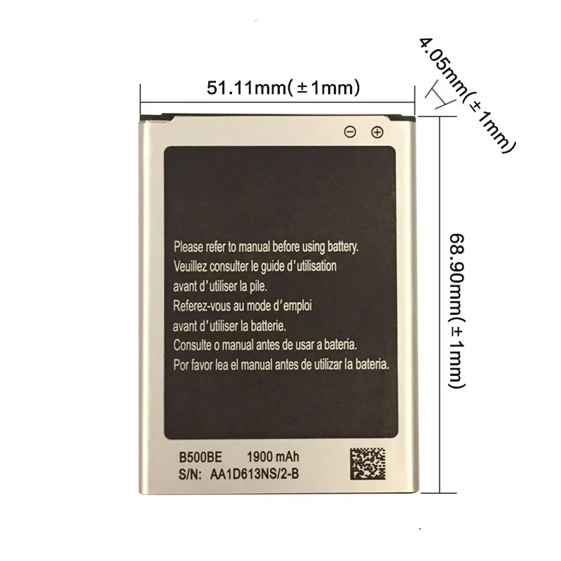 20 шт./лот B500AE B500BE 3 8 V 1900mAh Высокое качество батарея для GALAXY S4 Mini GT i9190 i9195
