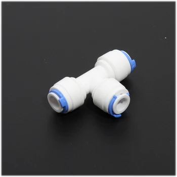 

2pcs 1/4" 3/8" same diameter 3 spliter tee tube quick connector water connection push fit water purifier part