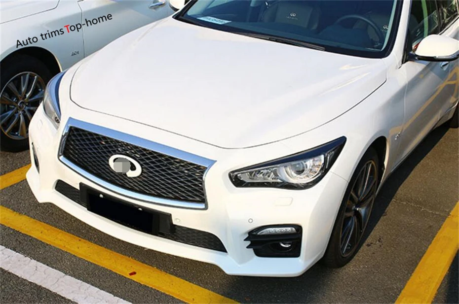 2 Piece For INFINITI Q50 2014 - 2017 ABS Exterior Front Head Light Head Light Lamp Eyelid Eyebrows Cover Decoration Trim 2 Piece цена 2 Piece For INFINITI Q50 2014 - 2017 ABS Exterior Front Head Light Head Light Lamp Eyelid Eyebrows Cover Decoration Trim 2 Piece цены онлайн