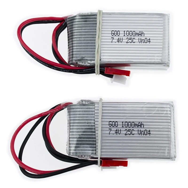 

2pcs RC Toys Hobbies RC Quadcopter Parts MJX X600 X601H RC Hexacopter Spare Parts 7.4V 1000mAh 25C Upgrade Battery
