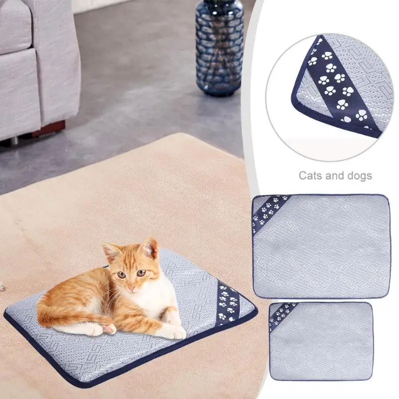 

Ice Pads Mattress Cushion Summer Cooling Cool for Small Medium Dogs Accessory Cat Sleeping Cushion Pet Dog Cat Blanket Bed Mat