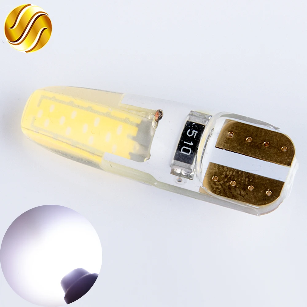 

flytop T10 COB LED Bulb CANBUS 194 12V 6W Super Bright Error Free Car Light White Color No Errors CAN BUS Auto Lamp