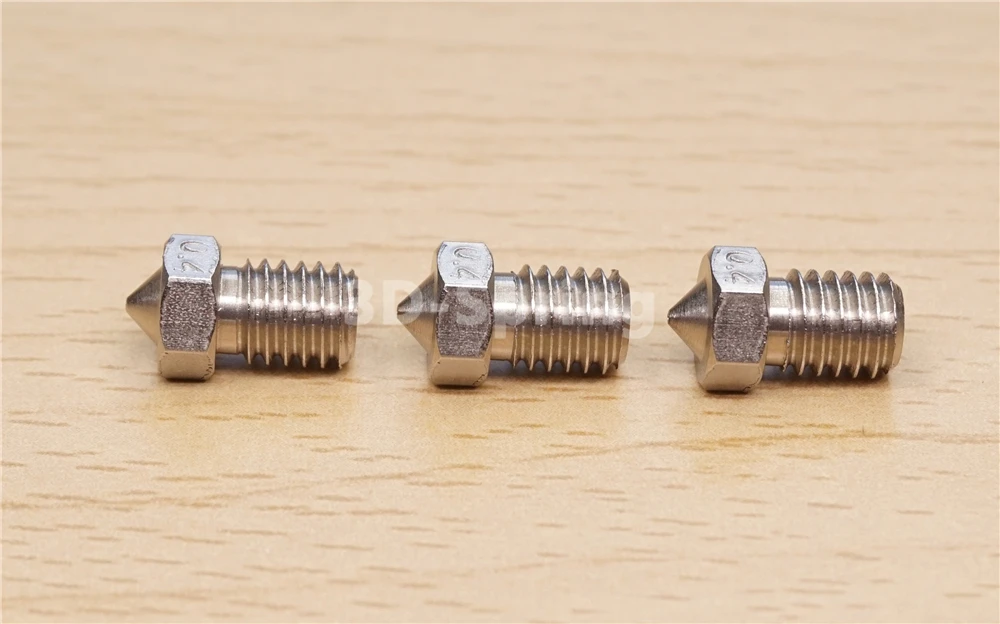 Сопло V5 V6 из нержавеющей стали 0 25 мм 4 6 8 1 для E3D j головки экструдера Hotend M6 нить 3D