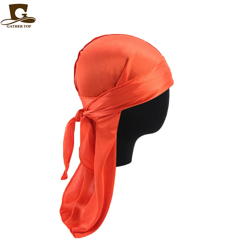 Однотонная мужская и женская шелковистая Кепка Durags в стиле хип-хоп Байкерская |