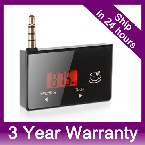 Wireless 3.5mm In car FM Transmitter Radio Adapter Hands free for iPod