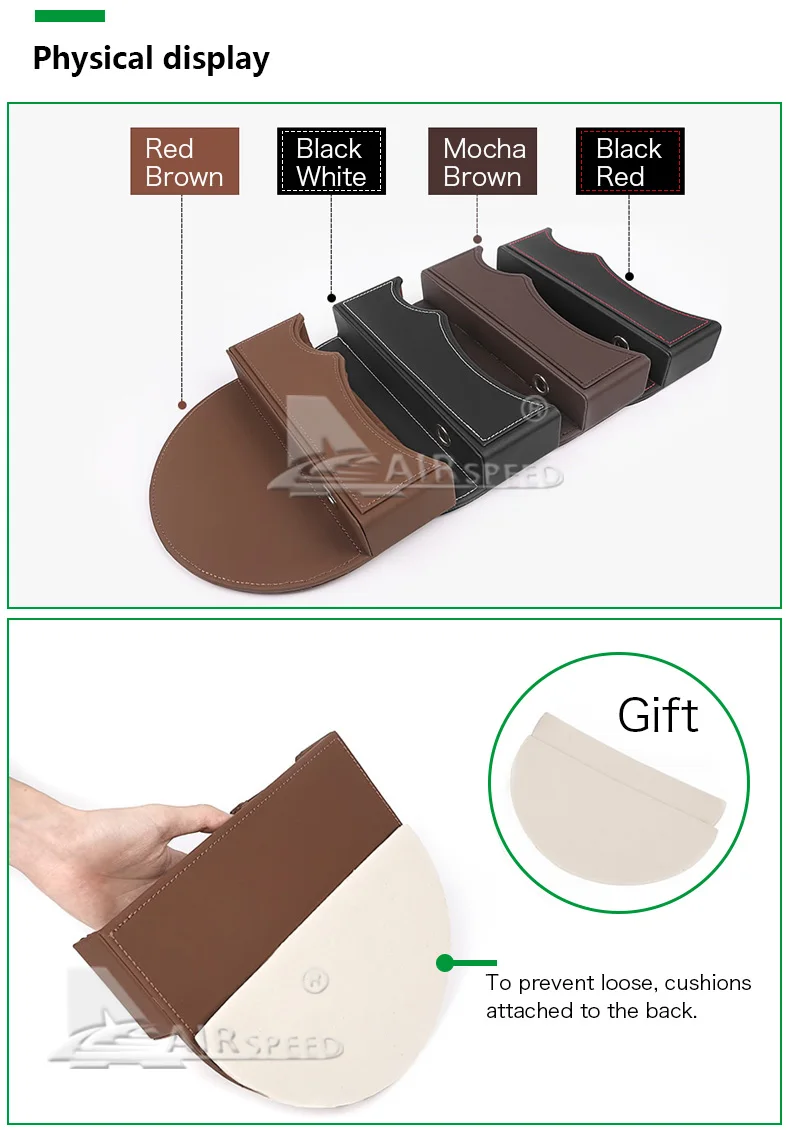 Leather Car Seat Crevice Storage Box Gap Organizer for Volvo XC90 S60 V70 XC60 S80 V50 V40 XC70 S40 Car Accessories  (6)