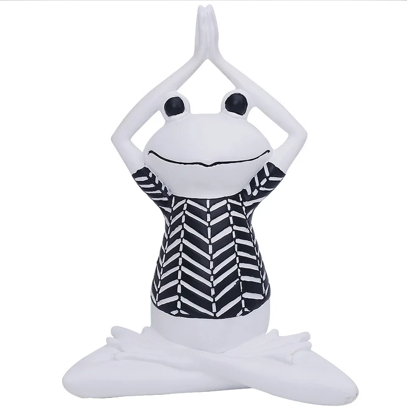

Resin Yoga Frog Model Miniature Crafts Hotel Home Decor Accessories Birthday Gift Pirate Figurines Decoration The Most Fun Toy
