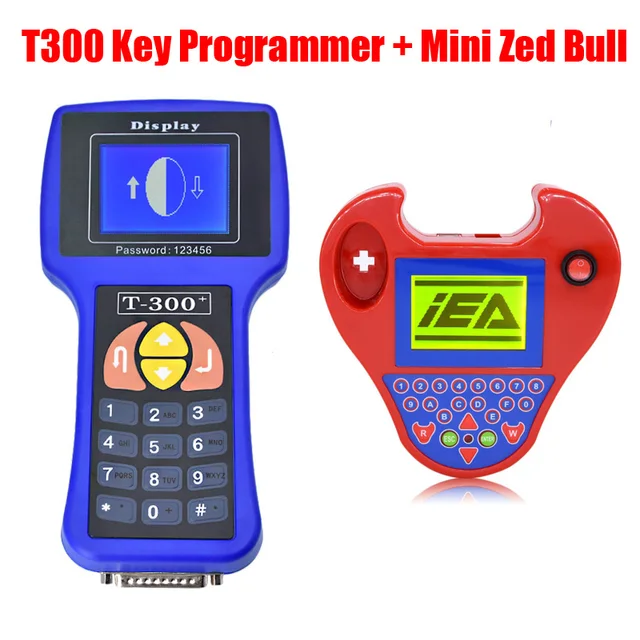 Auto car Key Programmer T300 V16.8 English/Spansih and mini zed bull