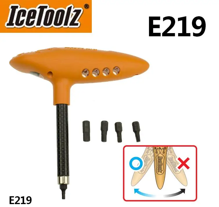 IceToolz E219 Ocarina Bicycle Torque Wrench set 3-10 Nm w/ window screen & Bits 