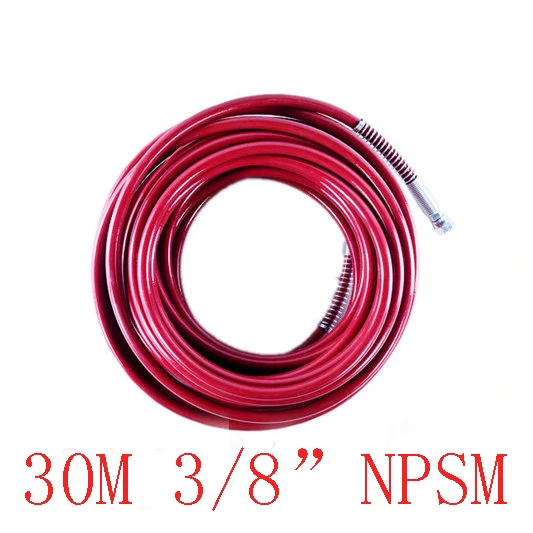 Aftermarket airless spare parts 30m High pressure spray hose Airless Paint Sprayer 98 feet 3/8