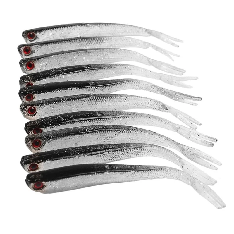 10CM Minnow Soft Plastic Fishing Lures Flathead Bass Bream Trout Tackle