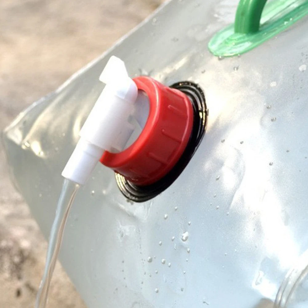 Новый 20L ПВХ открытый складной прозрачные питьевые воды мешок автомобиль емкость