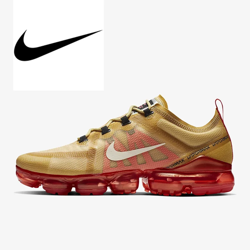 Original Authentic Nike Air VaporMax 2019 Mens Running Shoes Comfortable Outdoor Sneakers Athletic Designer Footwear AR6631