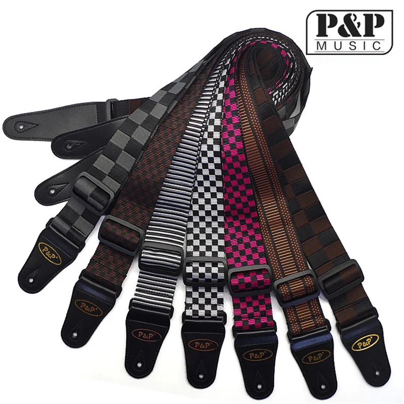 Hot Adjustable Solid Durable Polyester Belt PU Leather Ends pattern