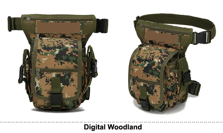 outdoor sports bag tactical airsoft hiking camouflage 1000D multi-function tactical belt leg bag for camping HT19-005 (20)