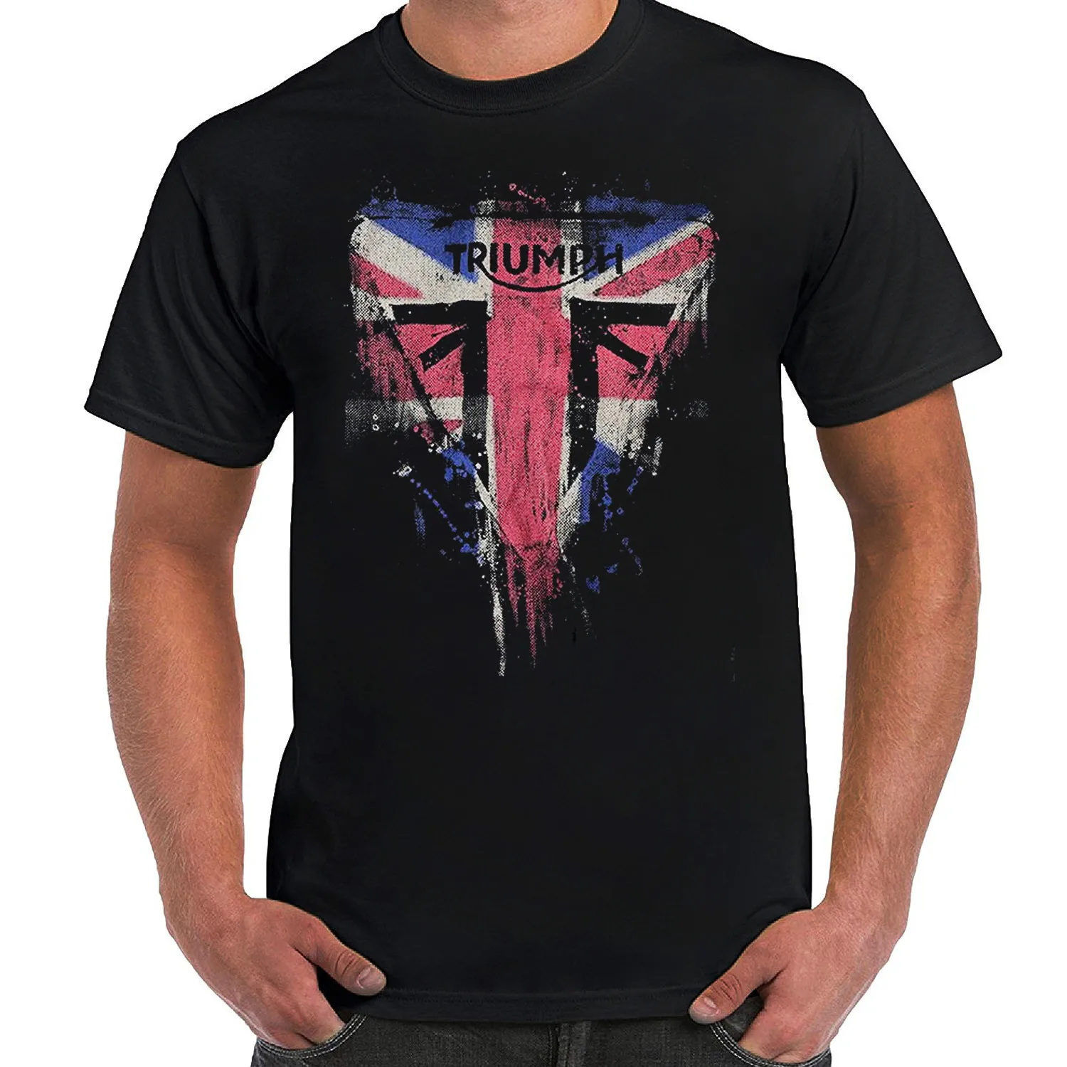 

Triumph Hurricane Tee for men T shirt Short Sleeves T Shirts Mens T-Shirts Round Neck Short Casual Cotton Print Broadcloth