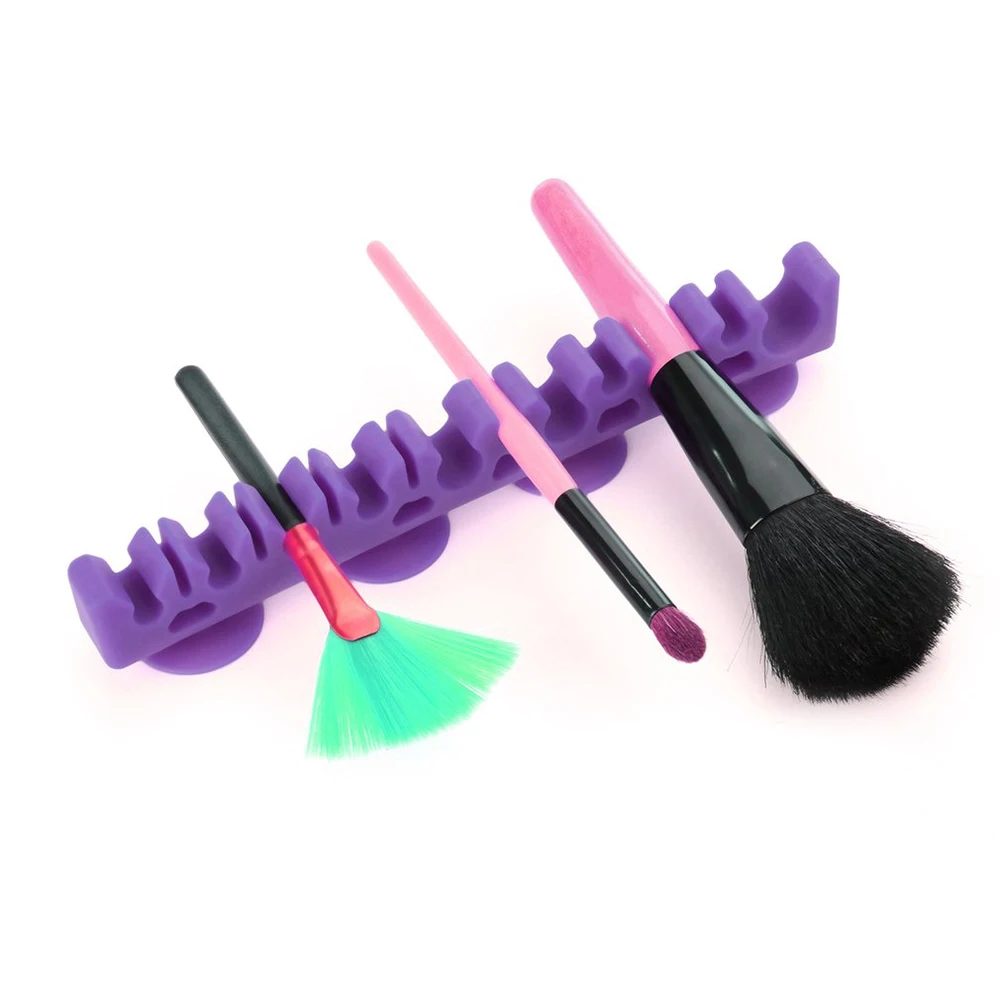Buy Silicone Makeup Brush Holder & 4 Suction Cup