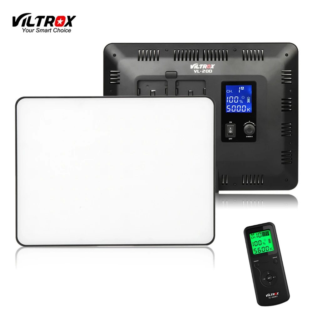 Viltrox-VL-200-Pro-Wireless-Remote-LED-Video-Studio-Light-Lamp-Slim-Bi-Color-Dimmable-AC