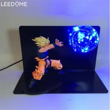 Leedome Dragon Ball Ночная лампа Z VEGETA& GOKU Spirit Bomp лампа power Up настольная Светодиодная лампа редкая фигурка действия весь набор