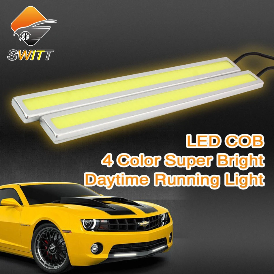 DRL cob daylight Super Bright 100 Waterproof car led fog light daytime