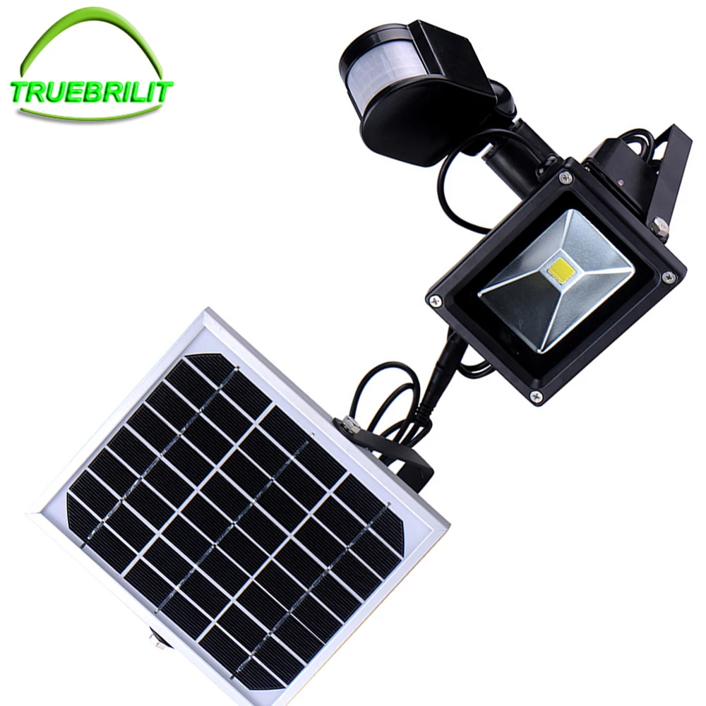 

10W Outdoor Solar LED Flood Lights Garden lamparas PIR Motion Sensor Solares Floodlights Spotlights