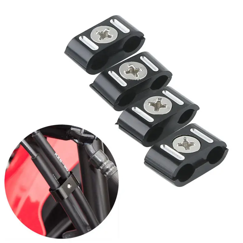 CNC Edge Cut Throttle Brake Cable Clamps For Harley Heritage Fat Street Bob Sportster 883 1200 Dyna Softail 84-17