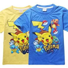 Pokemon go t-shirt girl tops summer short sleeve pikachu boys t shirt kids clothing baby pokemon clothes roupas infantis menino