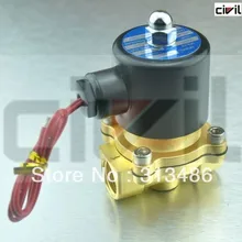 Латунная часть медная катушка Электрический электромагнитный клапан N/C 1/2''