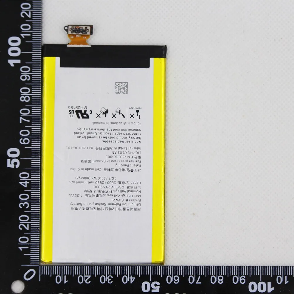 ISUNOO 20 шт./лот батарея для телефона BAT-50136-003 BlackBerry Z30 2800 мАч внутренняя замена
