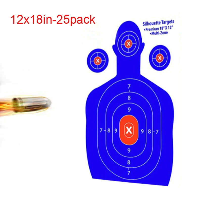 shooting targets shooting stickers for shooter and shooting practice high contrasting blue heavy duty silhouette paper sheets party diy decorations aliexpress