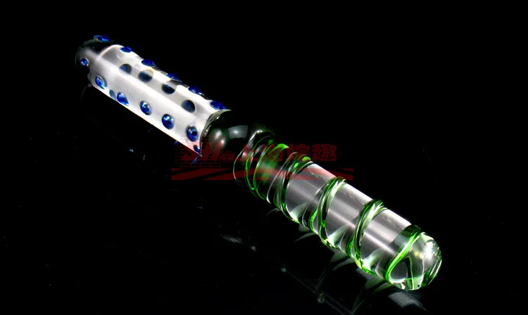 Double Ended Dildo Women Massager Wand vibrator Pyrex Crystal Dildo Lifelike Glass Dildo Crystal Penis Anal Plug Toys Adult Sex