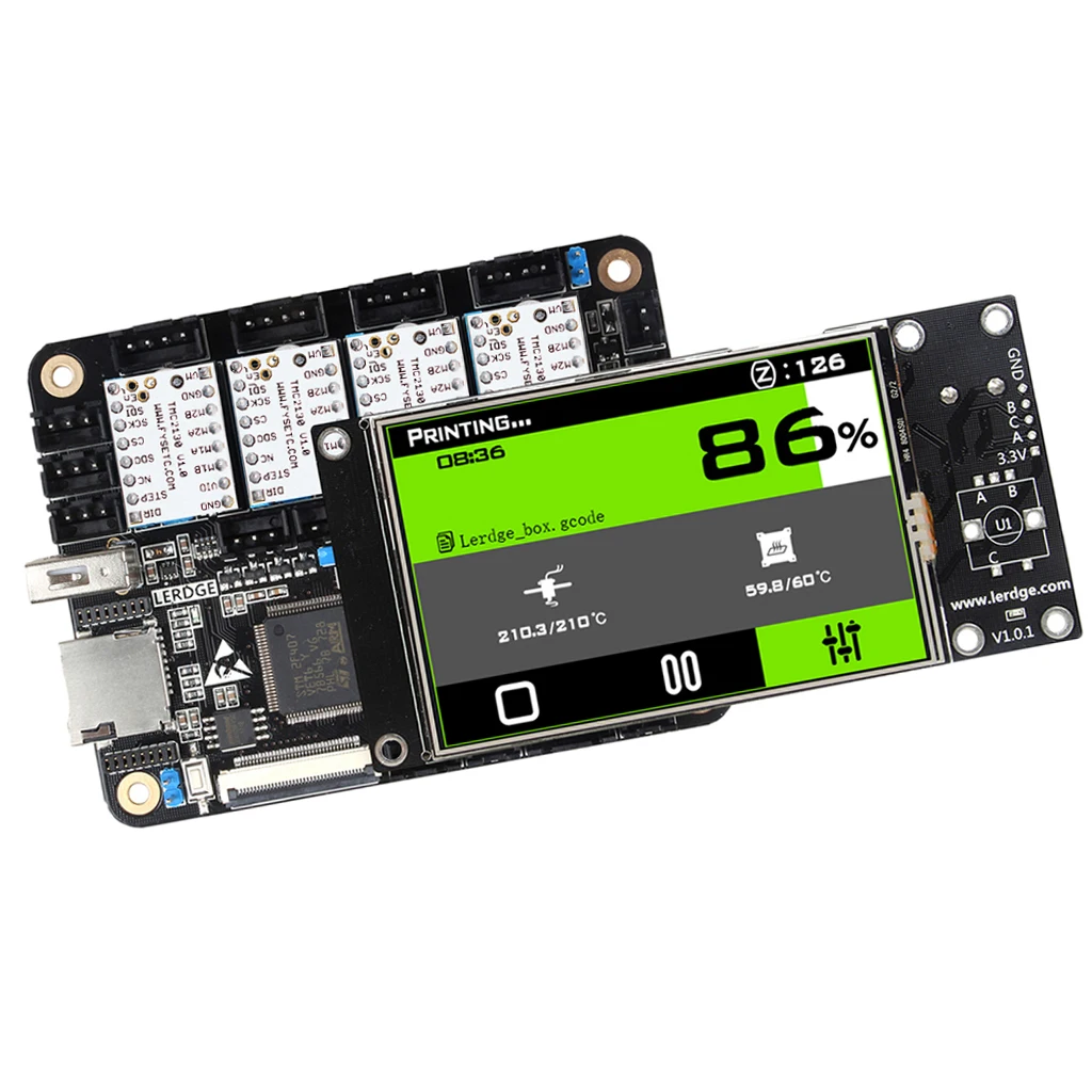 MagiDeal LERDGE-X 3D Printer Controller Board Motherboard &3.5' Touch Screen& TMC2130
