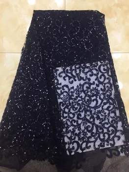 

Jolin-10.1212 Hot selling african sequins lace fabric tessel fringel embroidered tulle mesh lace fabric