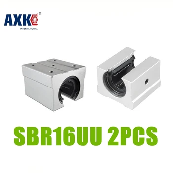 

AXK 2pcs/lot SBR16 SBR16UU Linear Bearing Pillow Block 16mm Open Linear Bearing Slide Block CNC Router Parts