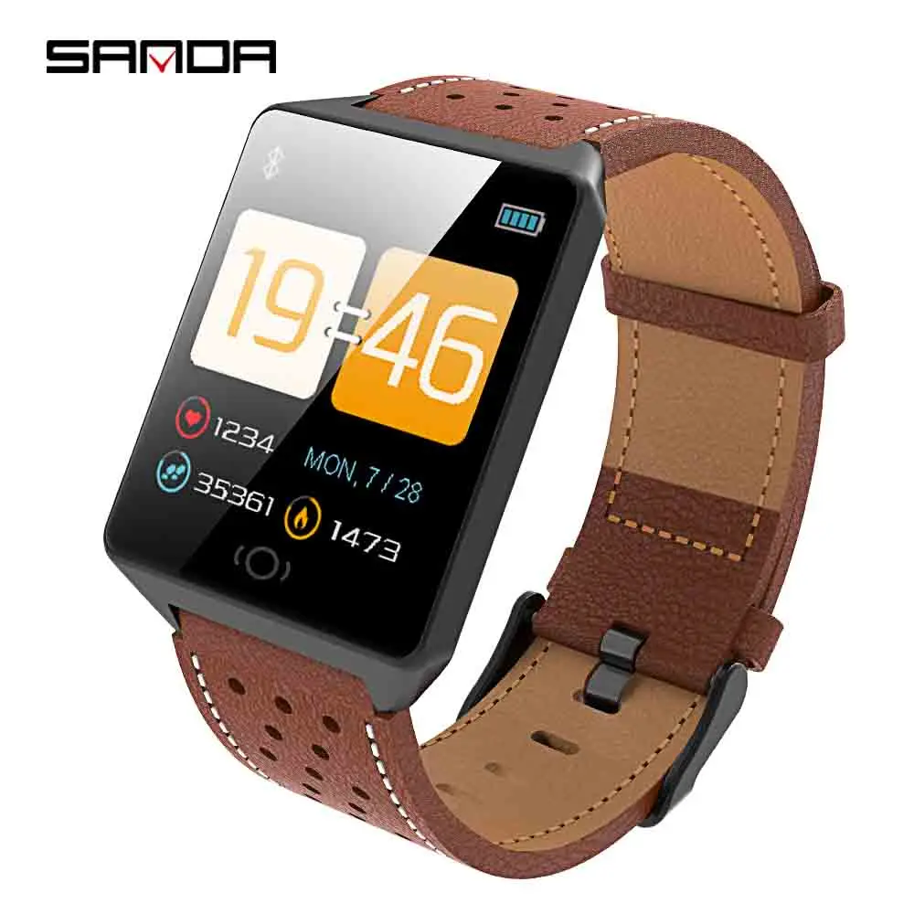 Online SANDA Smart Uhr für IOS Android Männer Bluetooth Sport Uhren Frauen Gesundheit Armband Armbanduhr Blutdruck Heart Rate Monitor