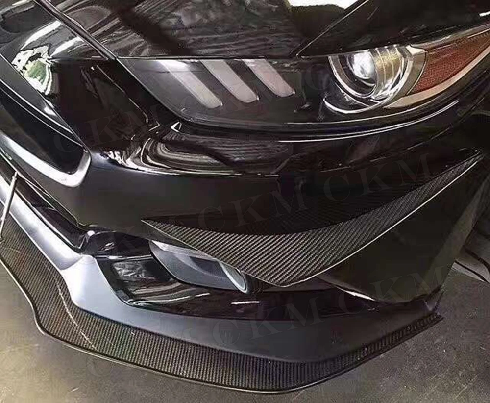Карбоновые передние бамперы для Ford Mustang GT V8 V6 GT350 2015 2018|Амортизаторы| |