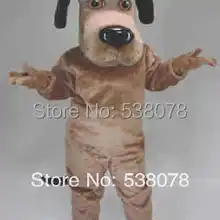Желтый глаз черный уши коричневая собака Маскоты костюм для взрослых Товары для собак Маскоты te костюм нарядное платье партии Карнавал Cosply Костюмы sw712
