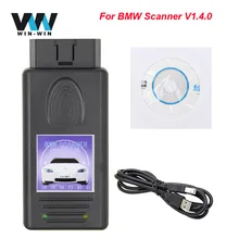 Voor Bmw V1.4.0 Obd OBD2 Auto Scanner Auto Diagnostische Tool Ftdi FT232RL Automotive Unlocked Versie 1.4.0 Voor Bmw Codering Reader