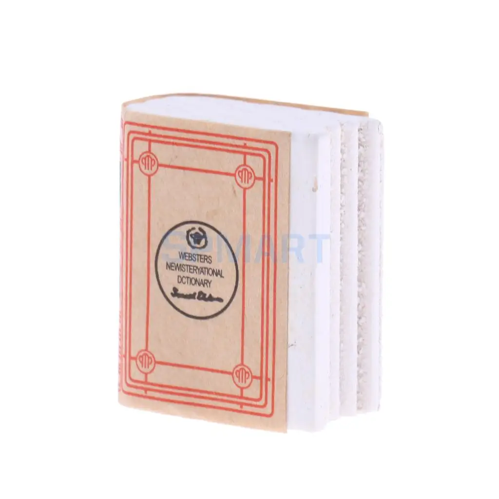 1/12 Scale Mini Dictionary Book Dollhouse Miniature Bookshelf Decoration