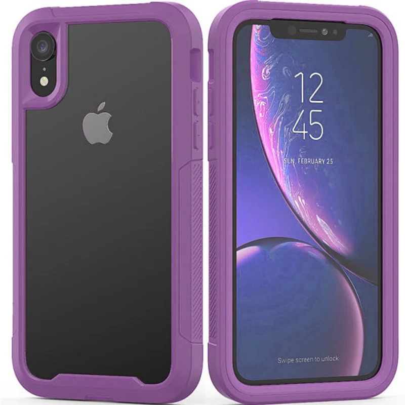 PC+ TPU силиконовый бампер рамка противоударный чехол для iPhone X XR XS Max прозрачный ультратонкий защитный чехол для 6 6s 7 8 Plus