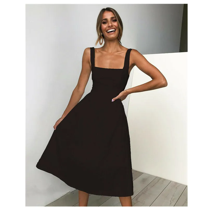 

Womens Boho Floral Maxi Dress Party Evening Summer Beach Sundress Plus Size Fashion Female Solid Color Long