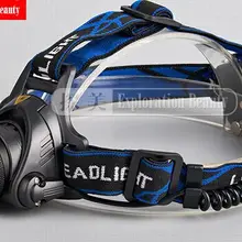 Горячая cree xml-T6 светодиодный фонарь для велосипеда Водонепроницаемая перезаряжаемая Светодиодная лампа налобный фонарь для езды на природе охоты